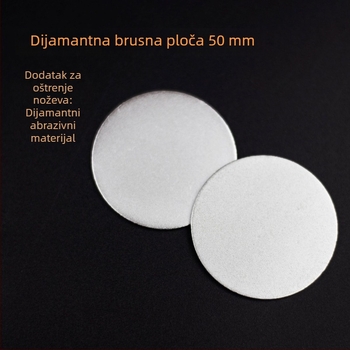 Kružni dijamantni brusni disk bez otvora, 50 mm, cilindrični dodatak za oštrenje noževa