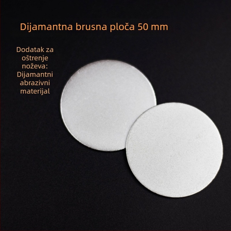 Kružni dijamantni brusni disk bez otvora, 50 mm, cilindrični dodatak za oštrenje noževa