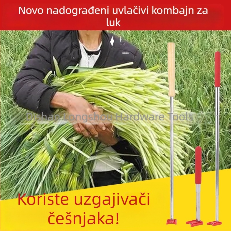 Alat za berbu česnakovih izdanka i nož za guljenje