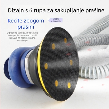 Pneumatska brusilica za drvo (5–6 inča), brusilica za drvnu obradu i auto polirka s usisavačem prašine