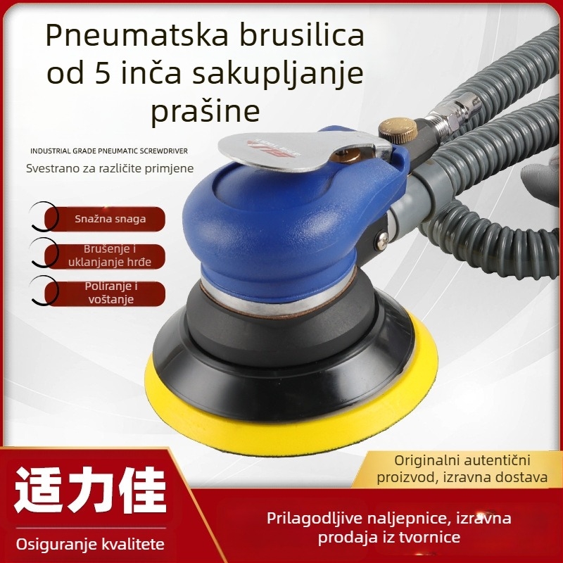 Pneumatska brusilica za drvo (5–6 inča), brusilica za drvnu obradu i auto polirka s usisavačem prašine