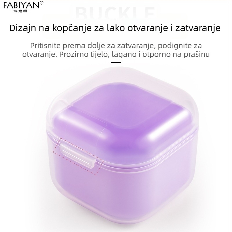 Kutija za dezinfekciju noktiju s dvostrukim slojem, debeli dezinfekcijski alati, namakanje u alkohol, glave za brušenje, čišćenje i pohrana