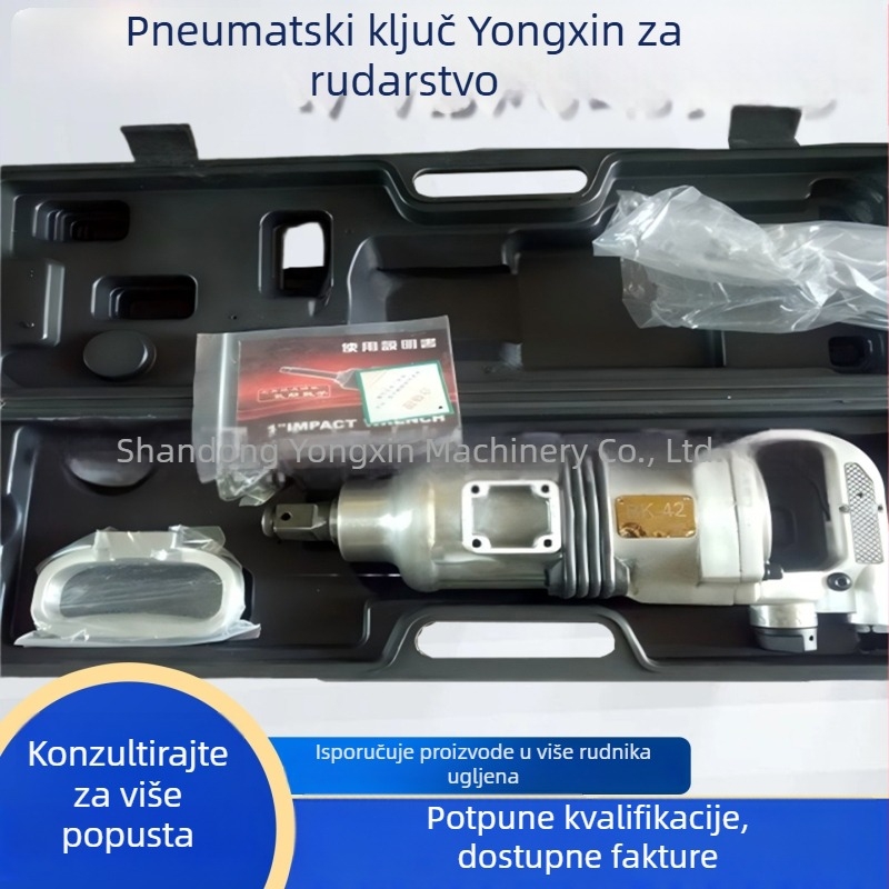 Rudarski pneumatski ključ, alat za ugradnju i demontažu kotvi i matica