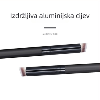 Jednostruka četkica za nokte s mekanim dlačicama, višenamjenska četkica za nokte i šminku, drvena drška