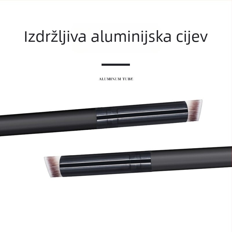Jednostruka četkica za nokte s mekanim dlačicama, višenamjenska četkica za nokte i šminku, drvena drška