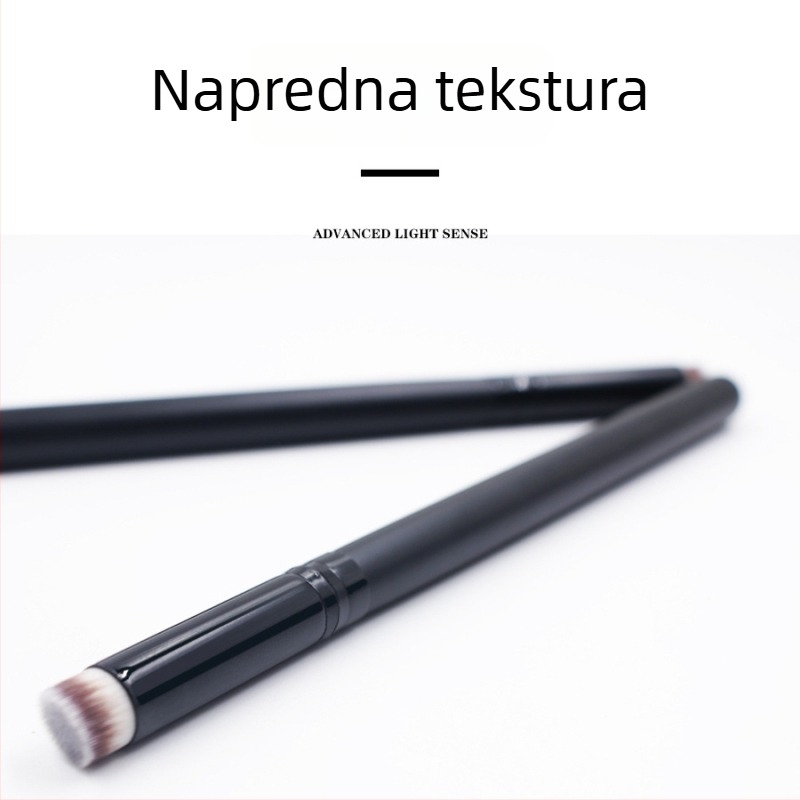Jednostruka četkica za nokte s mekanim dlačicama, višenamjenska četkica za nokte i šminku, drvena drška