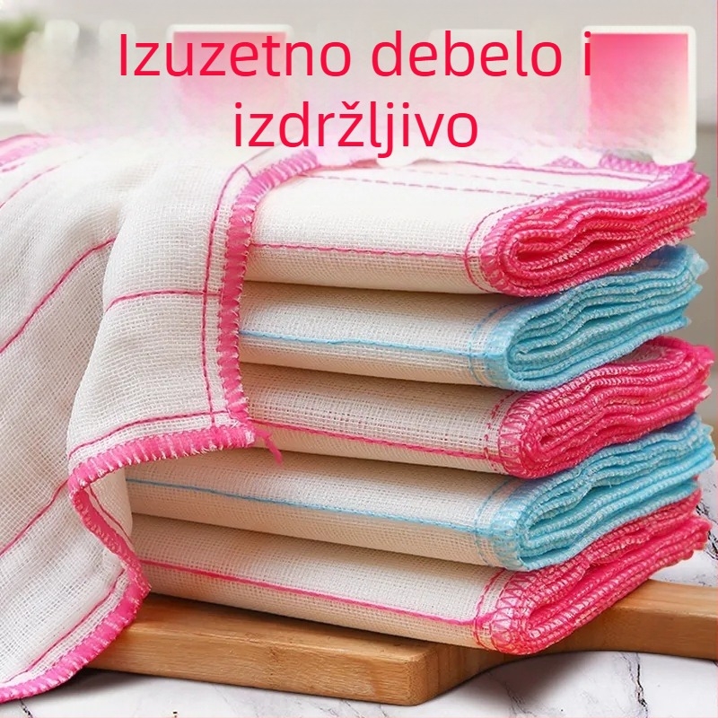 100% pamukana kuhinjska krpa za suđe, otporna na masnoću, lako se čisti, upija, pogodna za lonce i zdjele