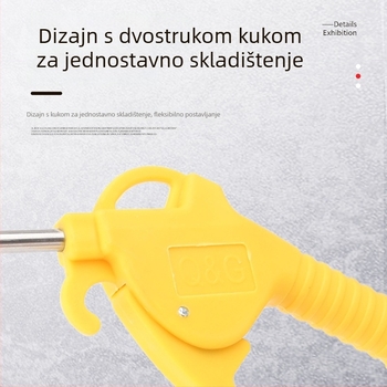 Visokotlačna pištola za puhanje prašine s produženim nastavkom – pneumatski alat za čišćenje vozila