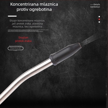 Visokotlačna pištola za puhanje prašine s produženim nastavkom – pneumatski alat za čišćenje vozila