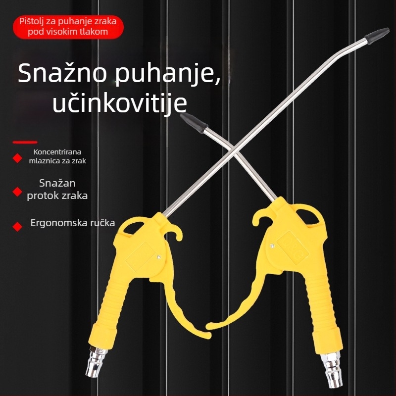Visokotlačna pištola za puhanje prašine s produženim nastavkom – pneumatski alat za čišćenje vozila