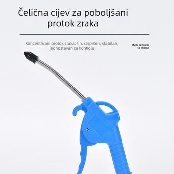Plastični pištolj za ispuhivanje prašine visokog tlaka AR-TS, crvena, duga i kratka verzija, za zračni kompresor i auto detailing