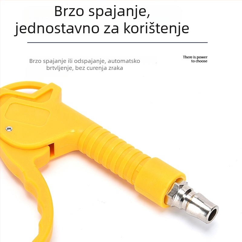 Plastični pištolj za ispuhivanje prašine visokog tlaka AR-TS, crvena, duga i kratka verzija, za zračni kompresor i auto detailing
