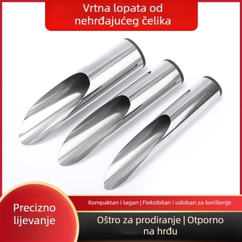 Lopatica od nehrđajućeg čelika, integrirana višenamjenska vrtna lopatica za kopanje tla i gnojenje, pogodna za posude, povrće i sukulente