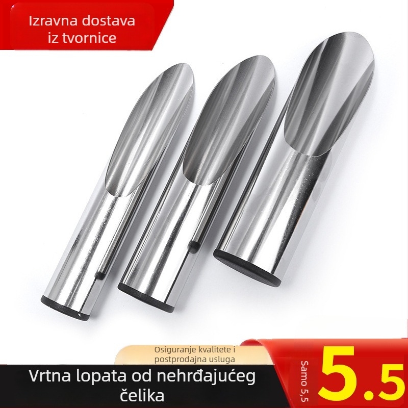 Lopatica od nehrđajućeg čelika, integrirana višenamjenska vrtna lopatica za kopanje tla i gnojenje, pogodna za posude, povrće i sukulente