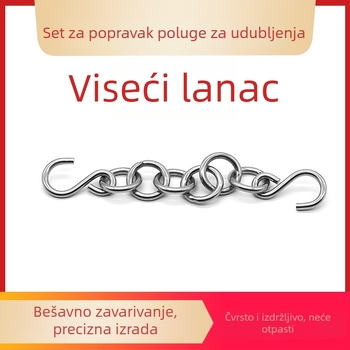 Alat za popravak udubljenja na automobilu s lancima i kukom za izvlačenje udubljenja