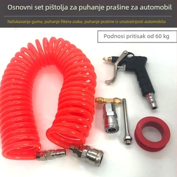 Pneumatski set za puhanje prašine s priključcima i 9 m EVA/PE cijevi