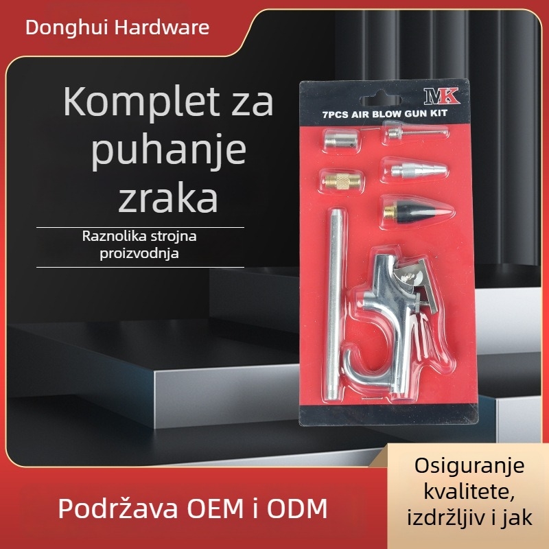 Set pištolja za puh prašine s prilagodljivim pneumatskim dodacima (model PAS11B), dijelovi se prodaju odvojeno
