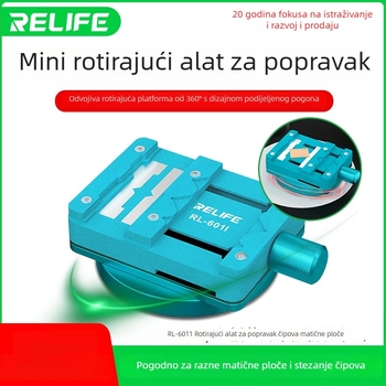 RELIFE RL-601I Mini rotirajući držač za popravak čipova na matičnoj ploči, uklanjanje ljepila i zavarivanje