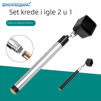 Dvofunkcijski metalni alat za popravak vrha biliarskog štapa sa iglom