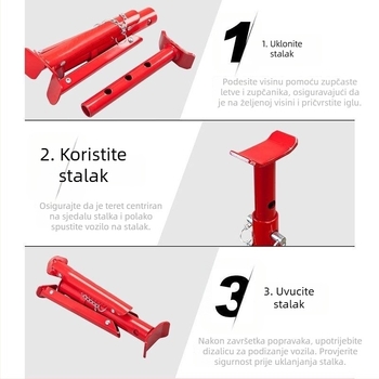 Sklopivi sigurnosni stol za popravak automobila