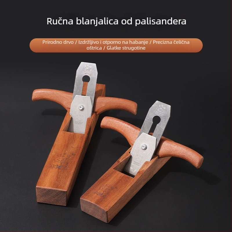 Ručni planer za drvo s rogom od Rosewood za entuzijaste stolarstva