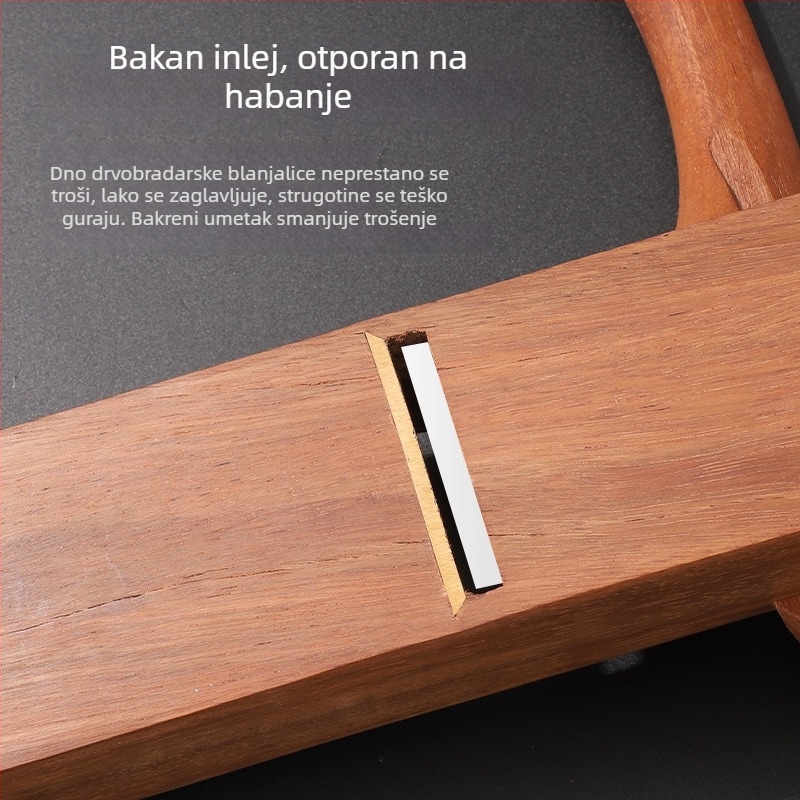 Ručni planer za drvo s rogom od Rosewood za entuzijaste stolarstva