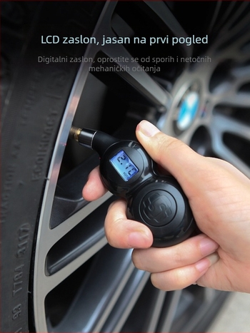 Digitalni mjerač tlaka guma za automobil s funkcijom deflacije