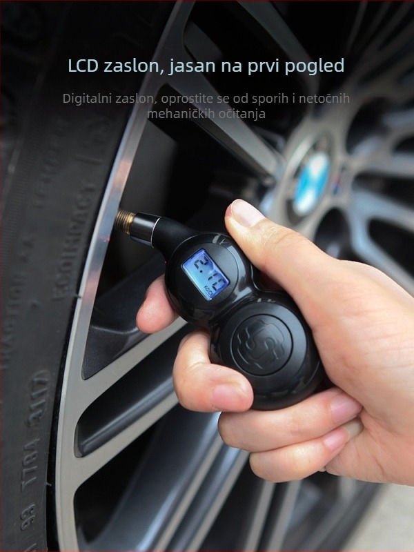 Digitalni mjerač tlaka guma za automobil s funkcijom deflacije