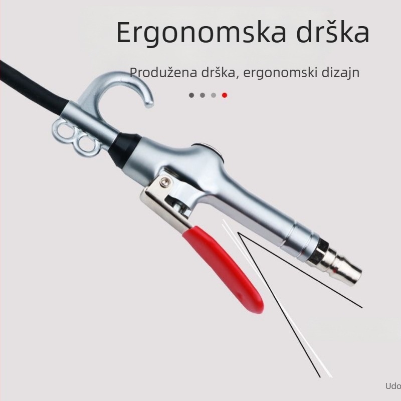 Pneumatska puhač prašine s visokim tlakom, s izvučnim nastavkom, za automobilsku industriju