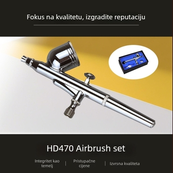HD-470 set aerograf za umjetnost, bojanje modela, ukrašavanje torti, manikuru i tetovaže