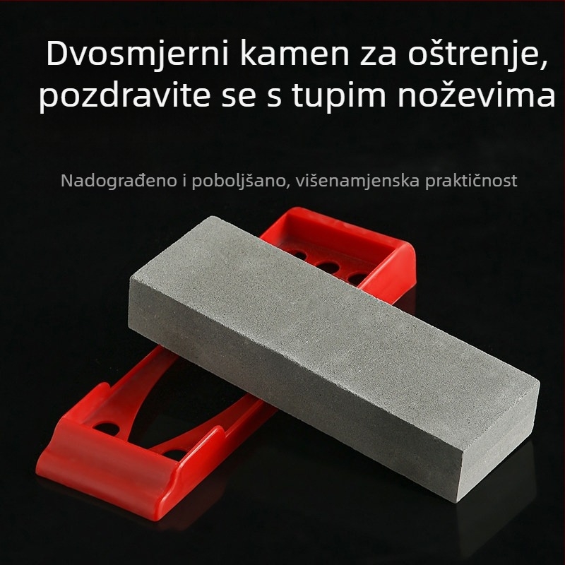 Kućni kamen za oštrenje noževa, dvostrani za grubo i fino oštrenje, prirodni uljni kamen, višenamjenski ekstraveliki alat za oštrenje