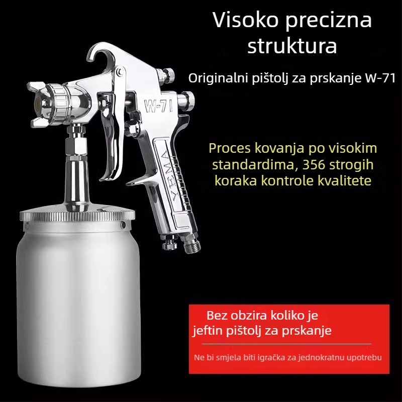 YEMA W-71 pneumatska pištolj za bojanje automobila i namještaja – sve-u-jednom alat za nanošenje boje na limene površine