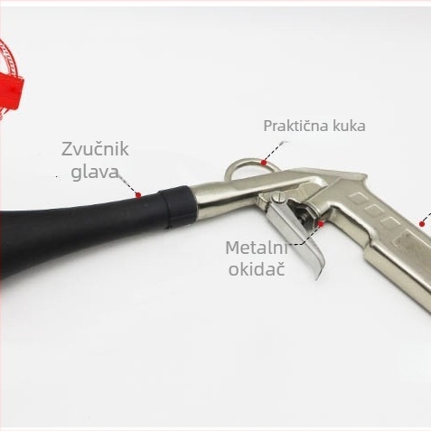 Pneumatski visokotlačni čistač za unutrašnjost automobila, pištolj za pjenu i puhač prašine i pepela
