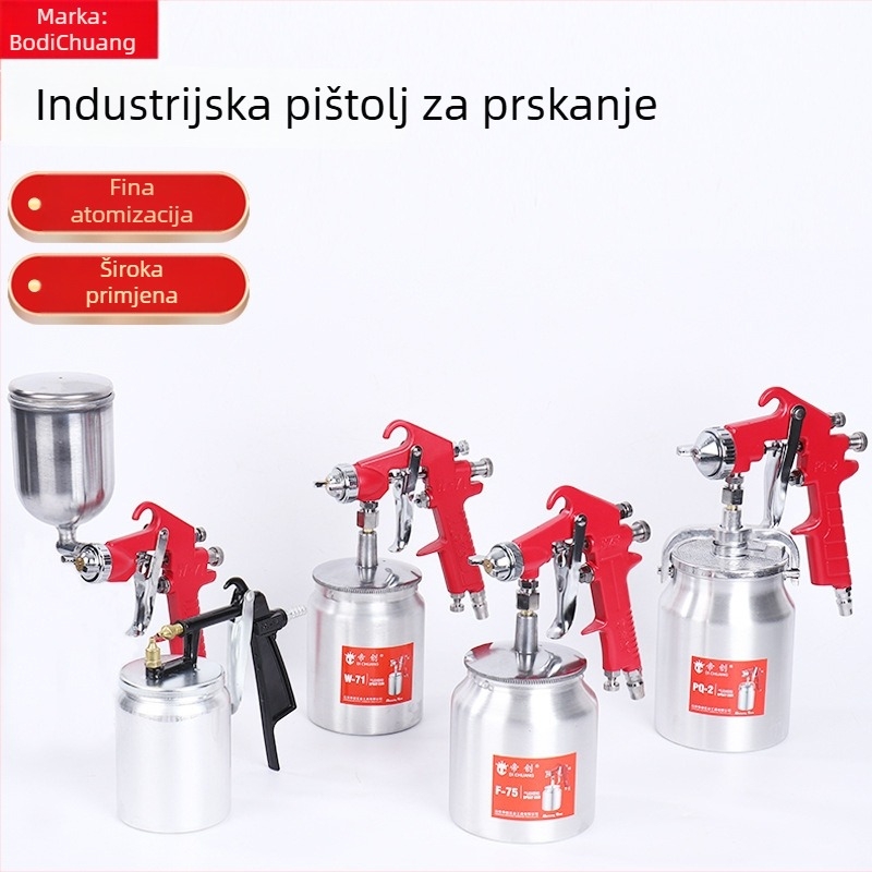 Dichuang brendirani pneumatski sprej pištolj za bojanje automobila, namještaja i zidova uz visoku atomizaciju