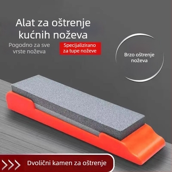 Dvostrani kamen za oštrenje noževa u kuhinji, grubo i fino zrno, brzo oštrenje, prirodni uljni kamen