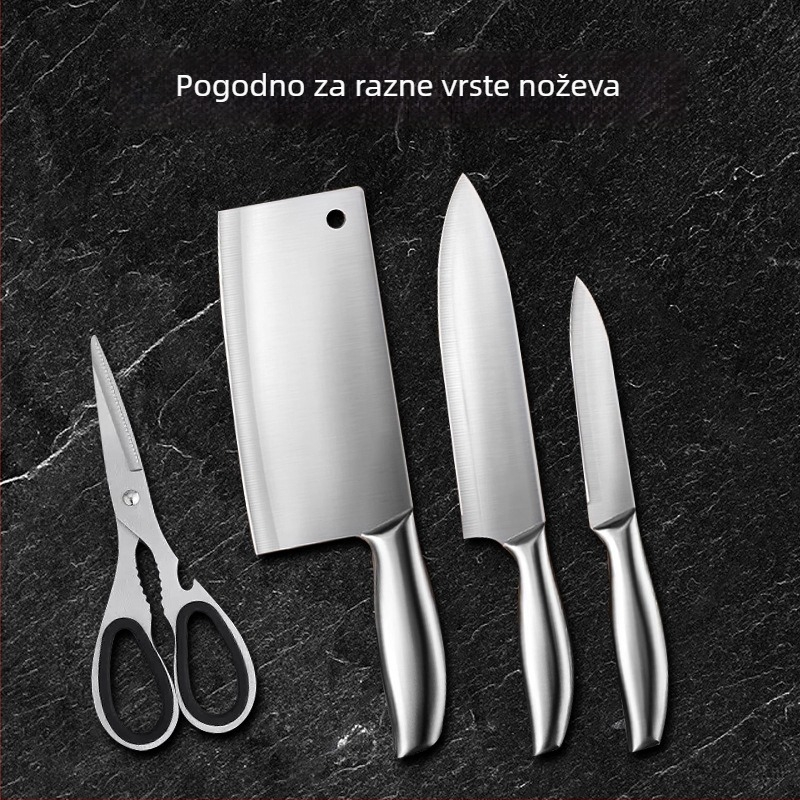 Četverostupan multifunkcionalni oštrivač nože za kućnu upotrebu, kamen za oštrenje, oštrivač nože s fiksnim kutom i kuhinjski nož, potpuno automatsko oštrenje, prenosiv