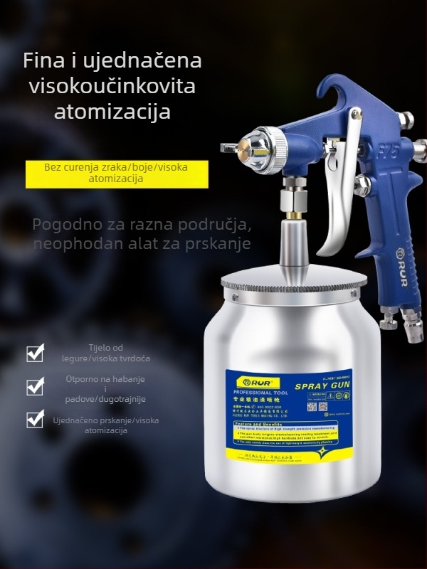Pneumatski pištolj za bojenje latex bojom – visoka atomizacija, alat za bojanje automobila