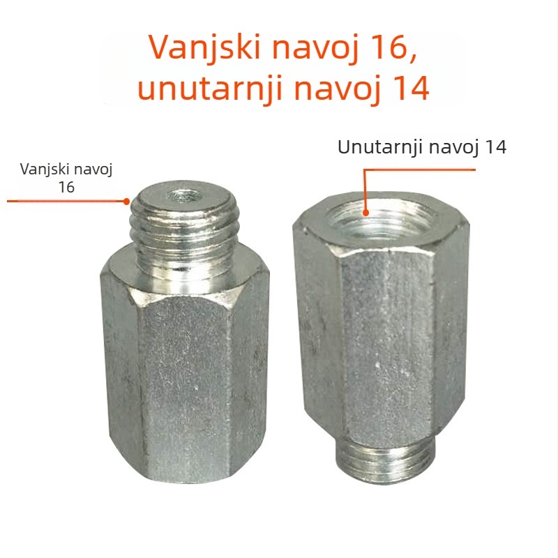M14 produžni štap za poliranje – produžni nastavak za kutnu brusilicu s koncentričnim osovinama i spojem