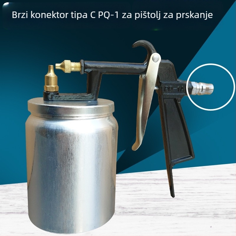 Pistolj za prskanje s C-tipom brzog spoja PQ-1, brzim priključkom i PC pneumatskom glavom