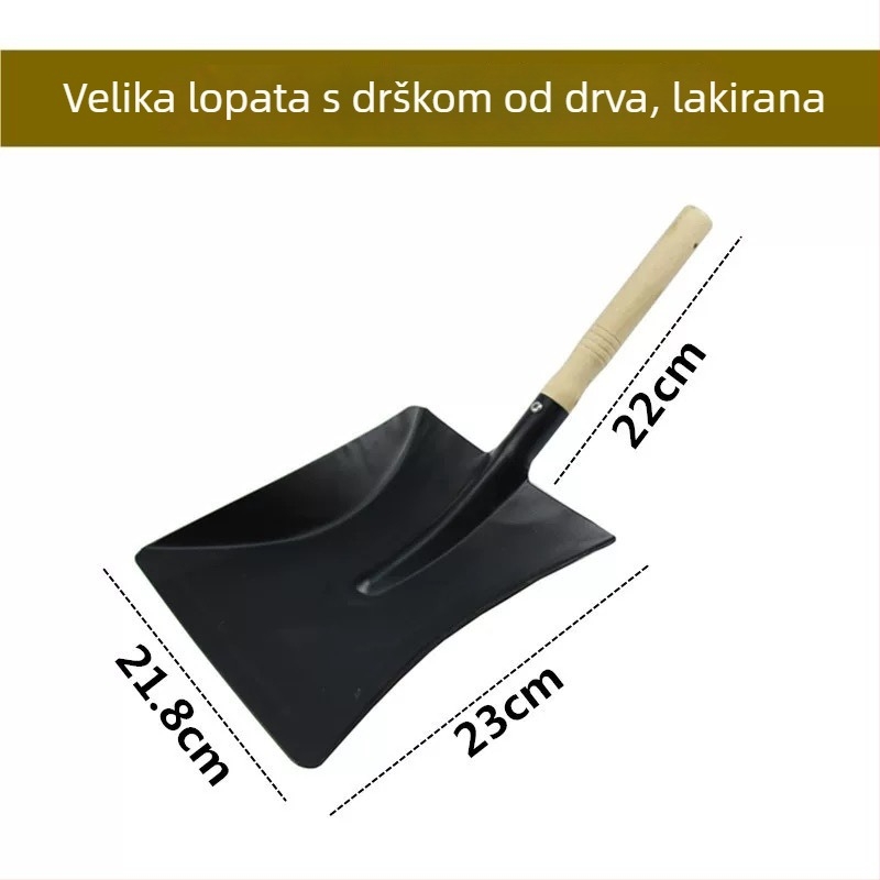 Željezna vrtna lopatica, mala lopata za sadnju cvijeća, u posudama i povrću