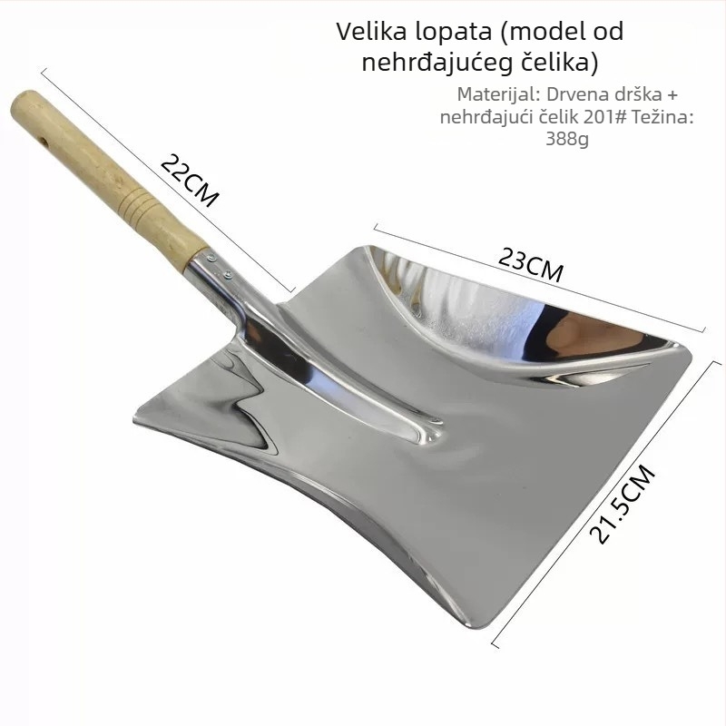 Željezna vrtna lopatica, mala lopata za sadnju cvijeća, u posudama i povrću