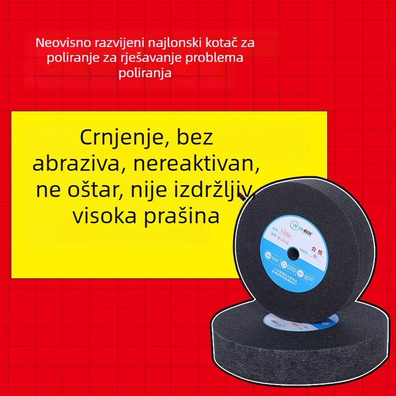 Prilagođeni najlonski polirni kolut za nehrđajući čelik – niska potrošnja, oštar završni sjaj, bez potamnjenja