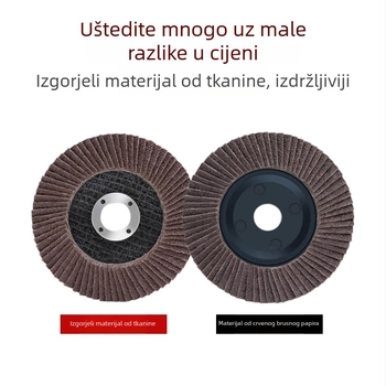 100 mm polirajući disk za kutnu brusilicu – za drvo i nehrđajući čelik
