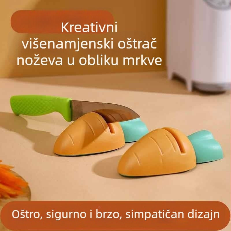 Višenamjenski oštrač noževa i kamen za oštrenje, kućne namjene; pogodan za nože, škare i škare za podrezivanje grana