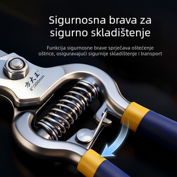 King Fang Škare za grane i podrezivanje drveća, škare za branje plodova, škare za cvijeće i drveće, vrtni alati za cijepljenje