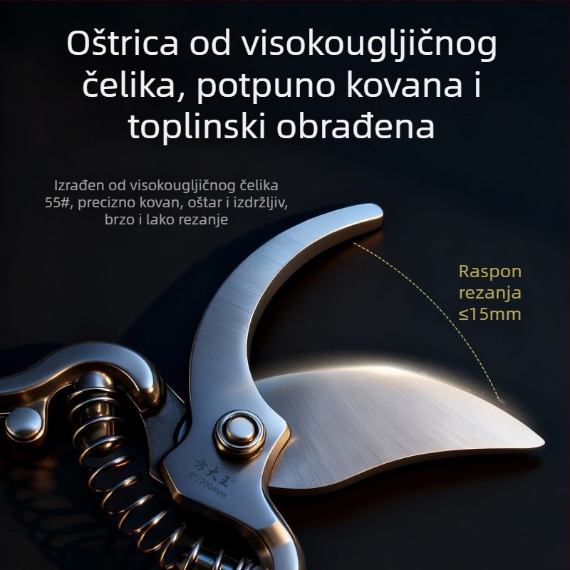 King Fang Škare za grane i podrezivanje drveća, škare za branje plodova, škare za cvijeće i drveće, vrtni alati za cijepljenje