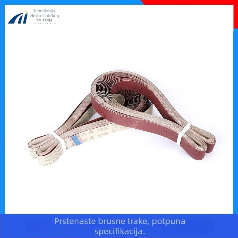 Mitsubishi brusni pojas 3000x100 mm za poliranje metala, abraziv od smeđeg fuziranog aluminija na platnenoj podlozi, Tianyu rola