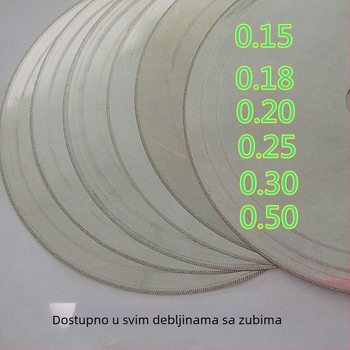 Golden Valley marka tanka kerf pila za kamen s kosim zubima za Jade, Ahat, Marmur (6 inča, 8 inča)