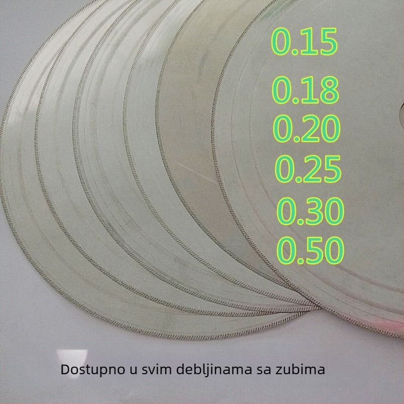 Golden Valley marka tanka kerf pila za kamen s kosim zubima za Jade, Ahat, Marmur (6 inča, 8 inča)
