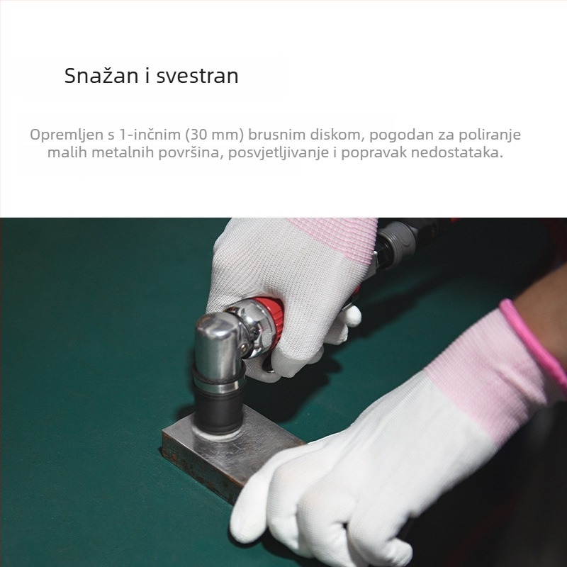 1-inčni pneumatski točkovni brusilica, poliranje za auto detailing, lagani ekscentrični stroj